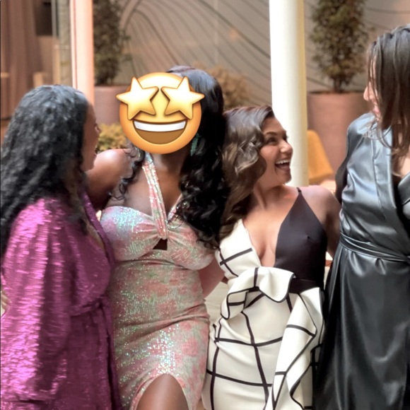 Mono grid Midi Dress 👗 - Picture 6 of 9